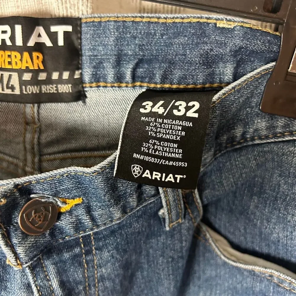 Ariat Men's Blue and Navy Jeans